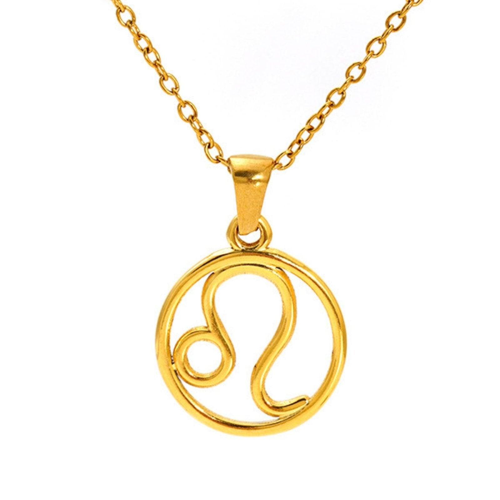 Collier signe astrologique femme, pendentif zodiaque en acier inoxydable plaqué or, style minimaliste