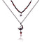 Collier sorcière multi-rangs pour femme, en alliage métallique, style gothique
