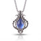 Collier sorcière opale pour femme, en alliage de zinc, style vintage