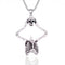 Collier squelette pour homme, en alliage de zinc, style gothique