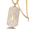 Collier streetwear pour homme, pendentif basketball, finition plaqué or, modèle Lavine