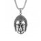 Collier tête de Bouddha pour homme, en acier inoxydable, pendentif sculpté au style spirituel et traditionnel