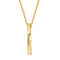 Collier urbain homme, pendentif minimaliste en inox, décliné en or, noir ou acier, modèle Néo