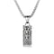 Collier urne funéraire unisexe, pendentif flacon gothique en acier inoxydable, modèle Codex