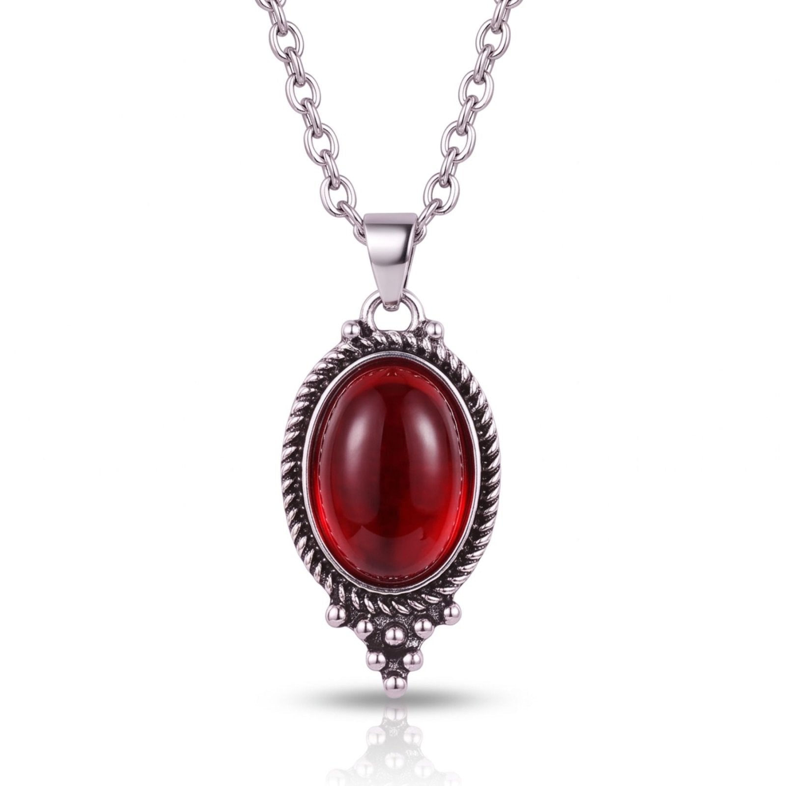 Collier vampire pour femme en alliage de zinc style rétro