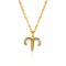Collier zodiaque femme élégant, pendentif en acier inoxydable et zircons scintillants, 12 signes astrologiques