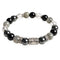 Bracelet Orvane en hématite, labradorite et obsidienne, symbole de force et d’ancrage