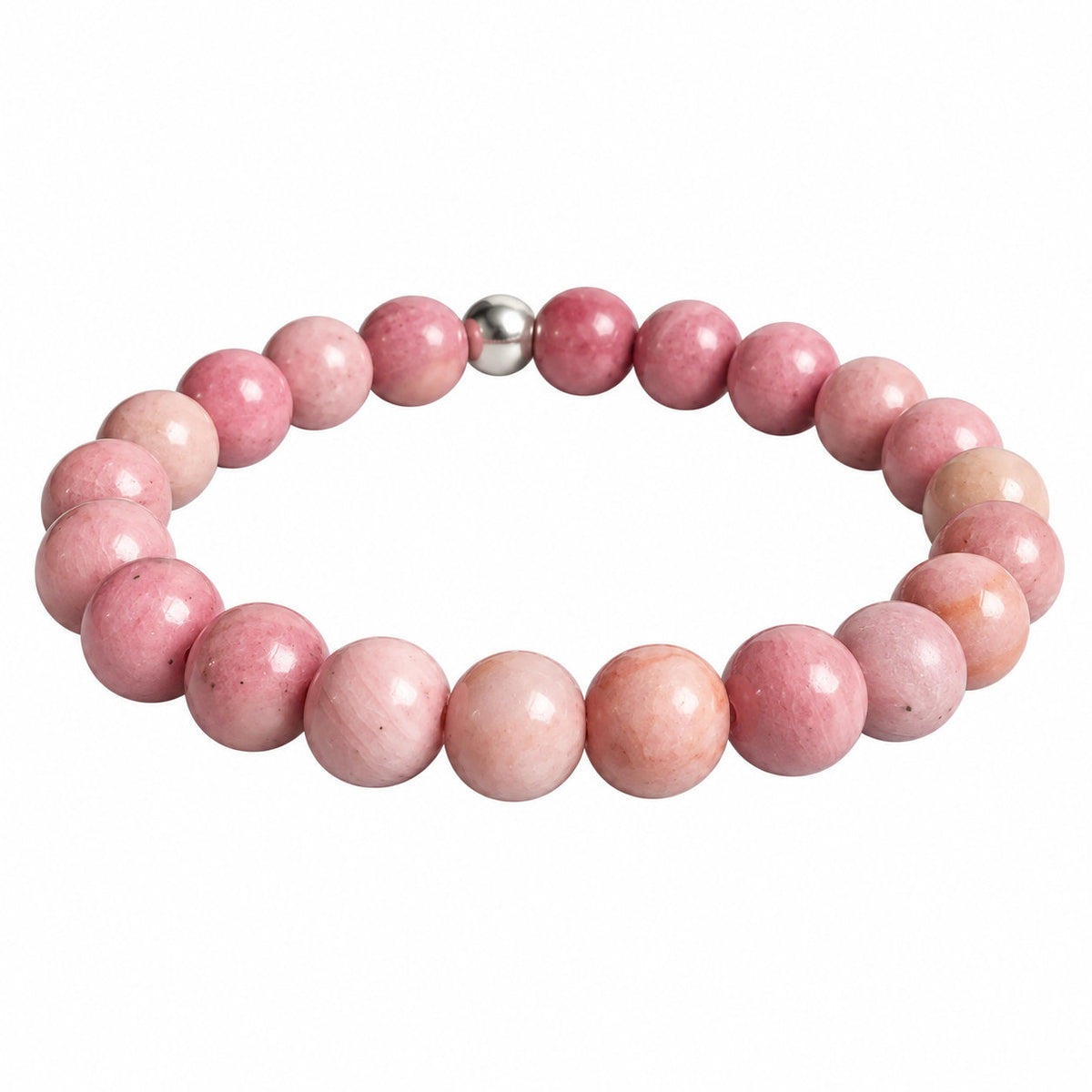 Rhosélia armband van rhodoniet, symbool van liefde en zachtheid
